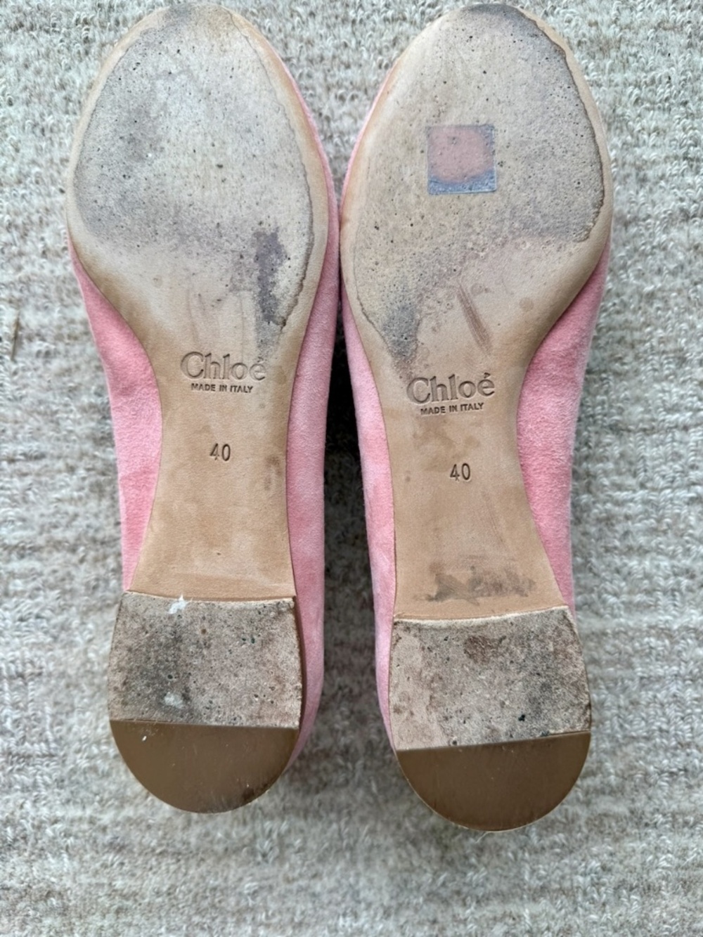 Chloe pink ballerina flats - Size 10 US / 40 IT - Picture 5 of 6
